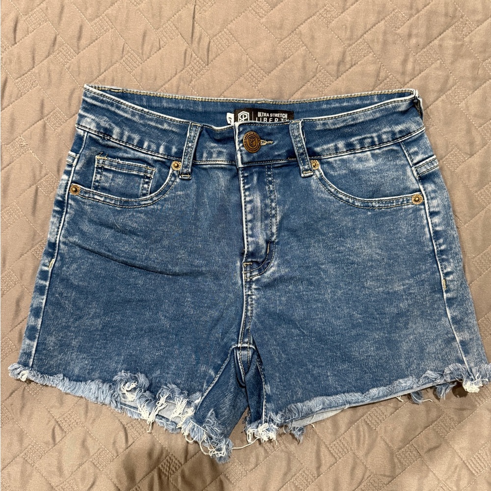 Born Primitive Ultra Stretch Liberty Mid Rise Jean Shorts - Small
